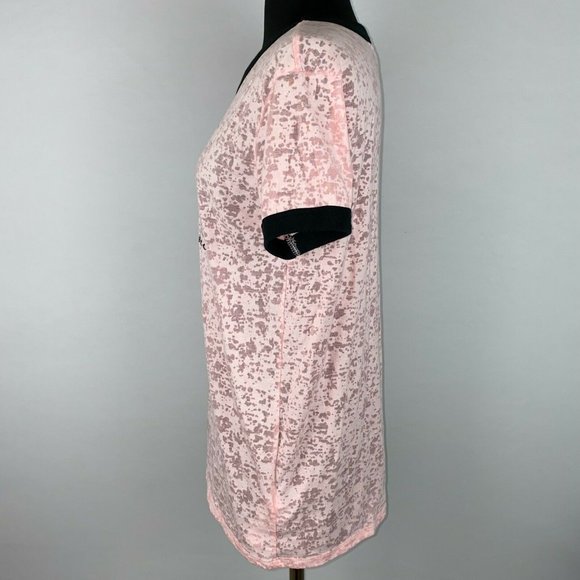 LuLaRoe Liv T S One Of A Kind Butterfly Burnout Ringer Tee - Picture 7 of 11